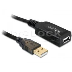 Delock USB 2.0-ás hosszabbító kábel (aktív), 15 m