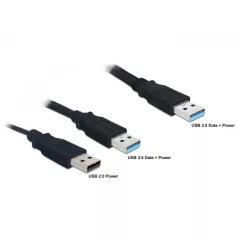   Delock kábel USB 3.0-A apa > USB 3.0-A apa + USB 2.0-A apa