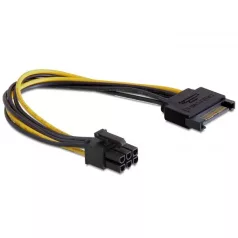 Delock tápkábel SATA 15 pin > 6 pin PCI Expressz