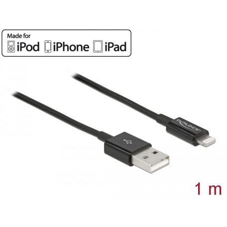Delock USB adat- és töltőkábel iPhone , iPad  és iPod  készülékhez ...