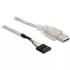 Delock kábel, USB 2.0-A apa - pin fejes