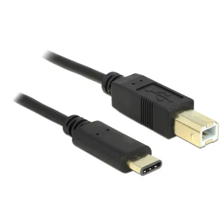 Delock Kábel USB Type-C™ 2.0 dugó > USB 2.0 B-típusú dugó 2,0 m fekete