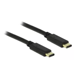   Delock Kábel USB Type-C™ 2.0 dugó > USB Type-C™ 2.0 dugó 2,0 m fekete
