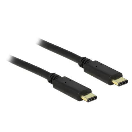 Delock Kábel USB Type-C™ 2.0 dugó > USB Type-C™ 2.0 dugó 2,0 m fekete