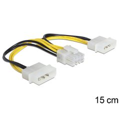 Delock tápkábel 8 pines EPS > 2 x 4 pines molex