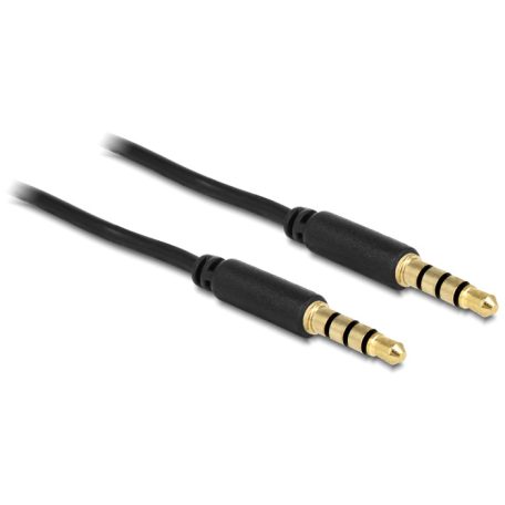 Delock Sztereo kábel 3.5 mm 4 pin plug > plug 2 m