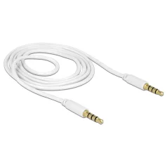   Delock 3.5mm 4.pol. jack dugó - 3.5mm 4.pol. jack dugó kábel, 1m