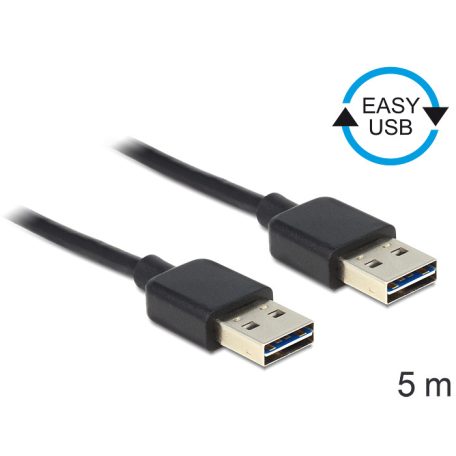 Delock EASY-USB 2.0-A apa > apa kábel, 5 m