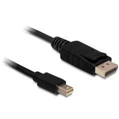   Delock Kábel mini Displayport dugó > Displayport dugó 5 m, fekete
