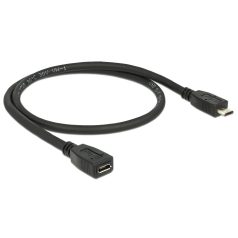   Delock Bővítőkábel USB 2.0-s, Micro-B típusú csatlakozódugóval > USB 2.0-s, Micro-B típusú csatlakoz