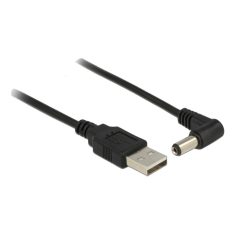 Delock USB tápkábel > DC 5.5 x 2.1 mm apa 90° 1.5 m