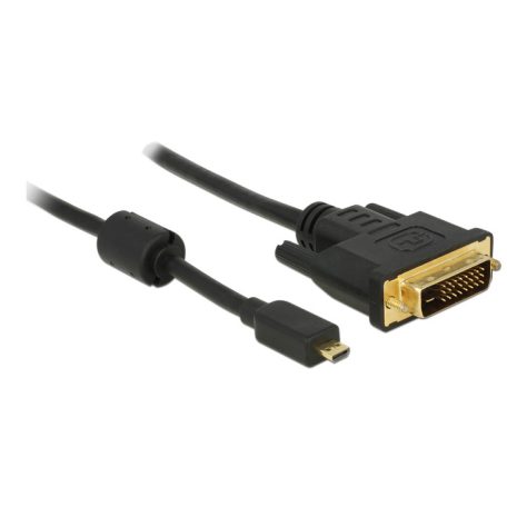 Delock HDMI-kábel Micro-D-csatlakozódugóval > DVI 24+1 csatlakozódugó 1 ...