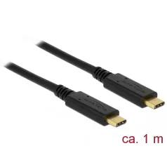   Delock USB 3.1 Gen 2 (10 Gbps) kábel Type-C a Type-C 1 m 3 A E-Marker