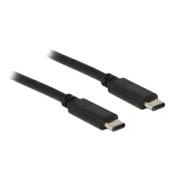   Delock Kábel USB Type-C 2.0 dugó > USB Type-C 2.0 dugó 0,5 m fekete