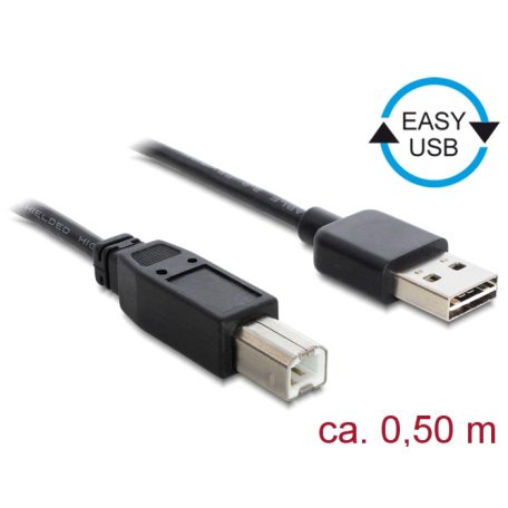 Delock Kábel, EASY-USB 2.0-s A-típusú csatlakozódugó > USB 2.0-s ...