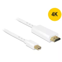   Delock Kábel mini Displayport 1.1 dugó - High Speed HDMI A dugó 4K 2m