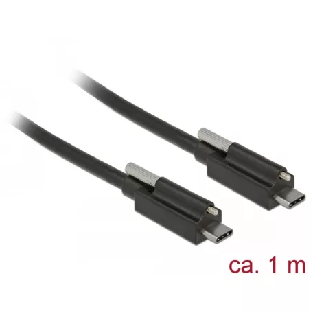 Delock SuperSpeed USB 10 Gbps (USB 3.1 Gen 2) kábel USB Type-C™ apa csatlakozó > USB Type-C™ apa csa