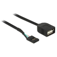   Delock USB kábel tűfejes anya > USB 2.0 A-típusú anya 40 cm
