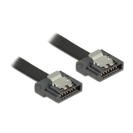 Delock kábel SATA FLEXI 6 Gb/s 50 cm fekete fém