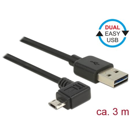 Delock Kábel, EASY-USB 2.0-s A-típusú csatlakozódugó > EASY-USB 2.0-s ...