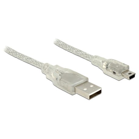 Delock USB 2.0-s kábel A-típusú csatlakozódugóval > USB 2.0 Mini-B ...