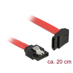   Delock 6 Gb/s sebességet biztosító SATA-kábel egyenes csatlakozódugóval > felfelé néző SATA-csatlako