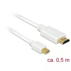   Delock Kábel mini Displayport 1.1 dugó > HDMI-A dugó 0,5 m