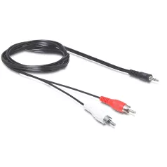   Delock kábel, audio DC jack 3.5 mm apa > 2 x RCA apa, 5 m