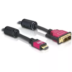 Delock HDMI – DVI átalakító kábel, 3.0m, apa/apa