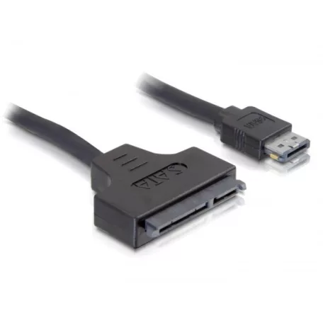Delock eSATAp 12V – 22 tűs SATA 21” / 31” átalakító kábel, 0,5 m.