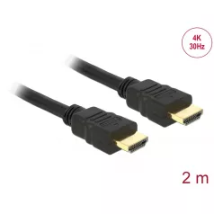 Delock nagy sebességű HDMI kábel 4K 2m apa / apa