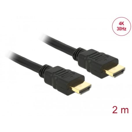 Delock nagy sebességű HDMI kábel 4K 2m apa / apa