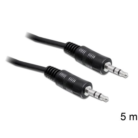 Delock kábel audio DC jack 3.5 mm apa / apa, 5 m