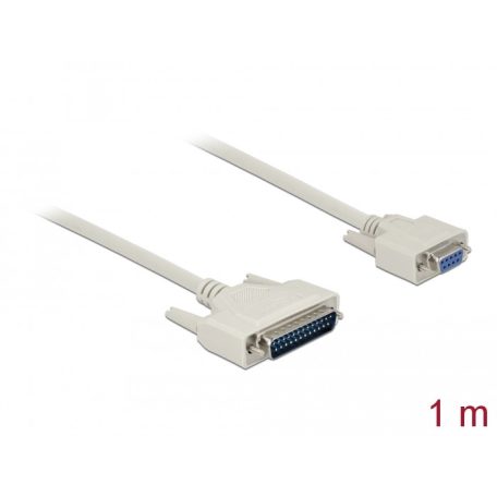 Delock Soros kábel, D-Sub 25 dugó hím D-Sub 9 hüvely, 1 m