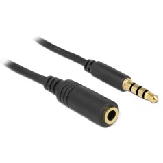   Delock hosszabbító kábel sztereó 3.5 mm jack apa / anya iPhonehoz 4 érintkezős 5 méteres