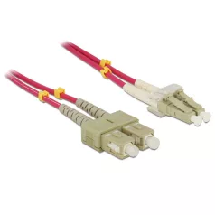 Delock OM4 optikai kábel, LC/SC csatlakozás, 2m