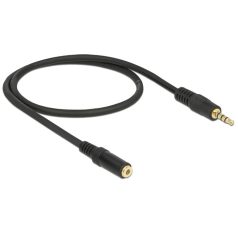 Delock audió toldó kábel, 4 pol.3.5mm sztereó jack dugó/aljzat ...