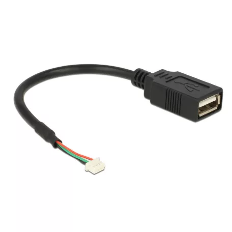 Delock USB 2.0-s csatlakozóval ellátott kábel, 1,25 mm, 4 tűs > USB 2.0 A-típusú csatlakozó 15cm