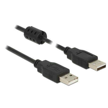 Delock USB 2.0-s kábel A-típusú csatlakozódugóval > USB 2.0-s, A-típusú csatlakozódugóval, 0,5 m, fe