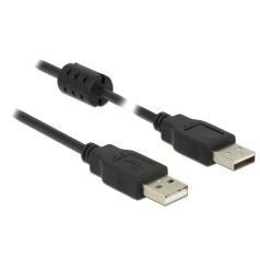   Delock USB 2.0-s kábel A-típusú csatlakozódugóval > USB 2.0-s, A-típusú csatlakozódugóval, 1,0 m, fe