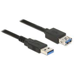   Delock USB 3.0-s bovítokábel A-típusú csatlakozódugóval > USB 3.0-s, A-típusú csatlakozóhüvellyel, 5