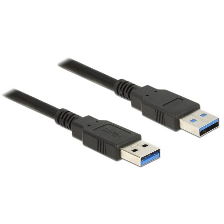 Delock USB 3.0-s kábel A-típusú csatlakozódugóval > USB 3.0-s, A-típusú csatlakozódugóval, 1,0 m, fe