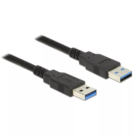 Delock USB 3.0-s kábel A-típusú csatlakozódugóval > USB 3.0-s, A-típusú csatlakozódugóval, 1,0 m, fe