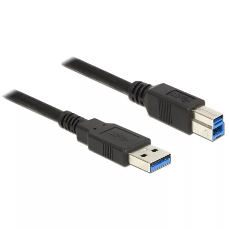 Delock USB 3.0-s kábel A-típusú csatlakozódugóval > USB 3.0-s, B-típusú csatlakozódugóval, 2,0 m, fe
