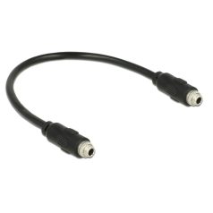   Delock 3.5 mm sztereó jack kábel anya csavarmenetes > 3.5 mm sztereó jack anya csavarmenetes 25 cm