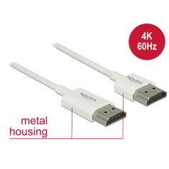   Delock HDMI-kábel Ethernettel - HDMI-A-csatlakozódugó > HDMI-A-csatlakozódugó, 3D, 4K, 3 m, vékony