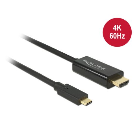 Delock Kábel USB Type-C csatlakozól > HDMI csatlakozó (DP váltakozó ...