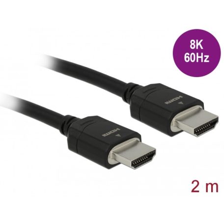 Delock Nagy sebességu HDMI kábel 48 Gbps 8K 60 Hz 2 m