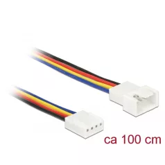  Delock Hosszabbító kábel PWM hűtőventillátor csatlakozás 4 tűs 100 cm