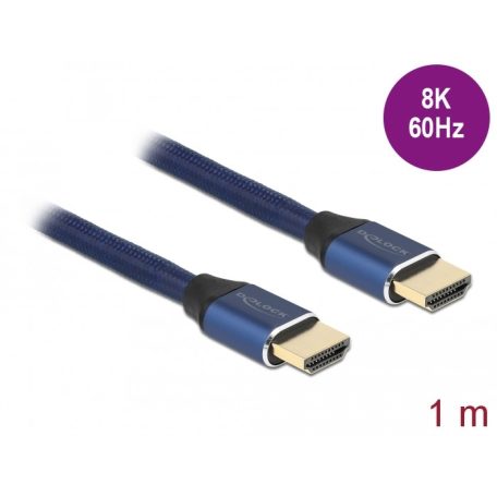 Delock Ultra nagy sebességű HDMI kábel 48 Gbps 8K 60 Hz kék 1 m ...